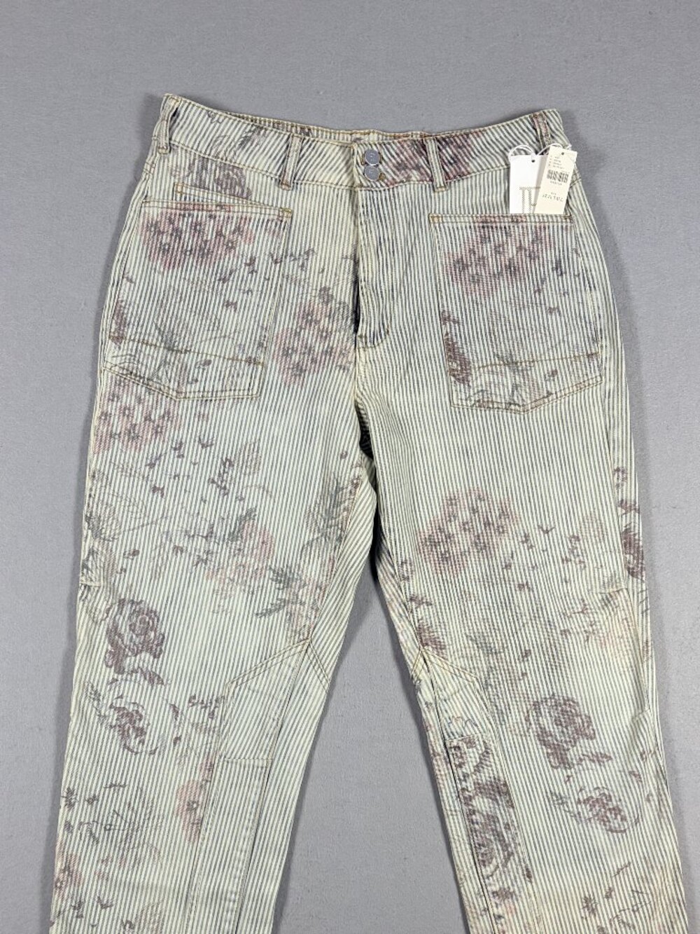 Pilcro Anthropologie The Wanderer Utility Jeans – Mid‑Rise Relaxed Fit – NWT